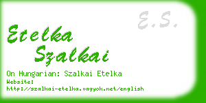 etelka szalkai business card
